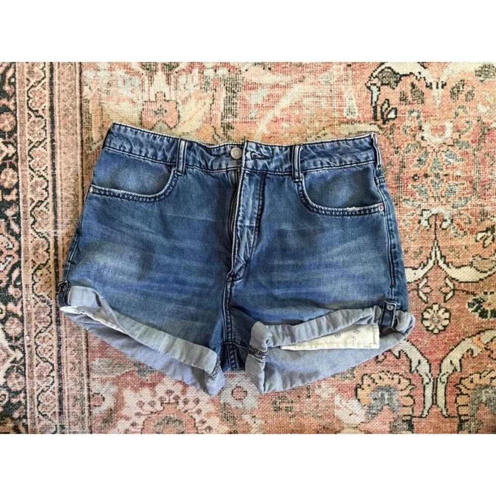 Anthropologie Pilcro Rolled High waisted shorts size 28
